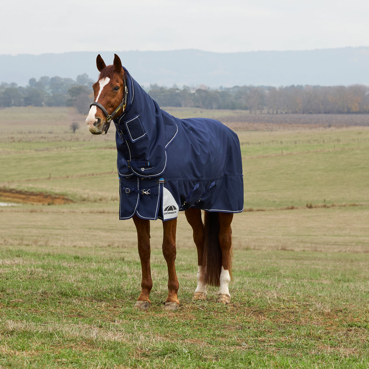 Weatherbeeta Comfitec Ultra 100G Detach-A-Neck Turnout #colour_navy