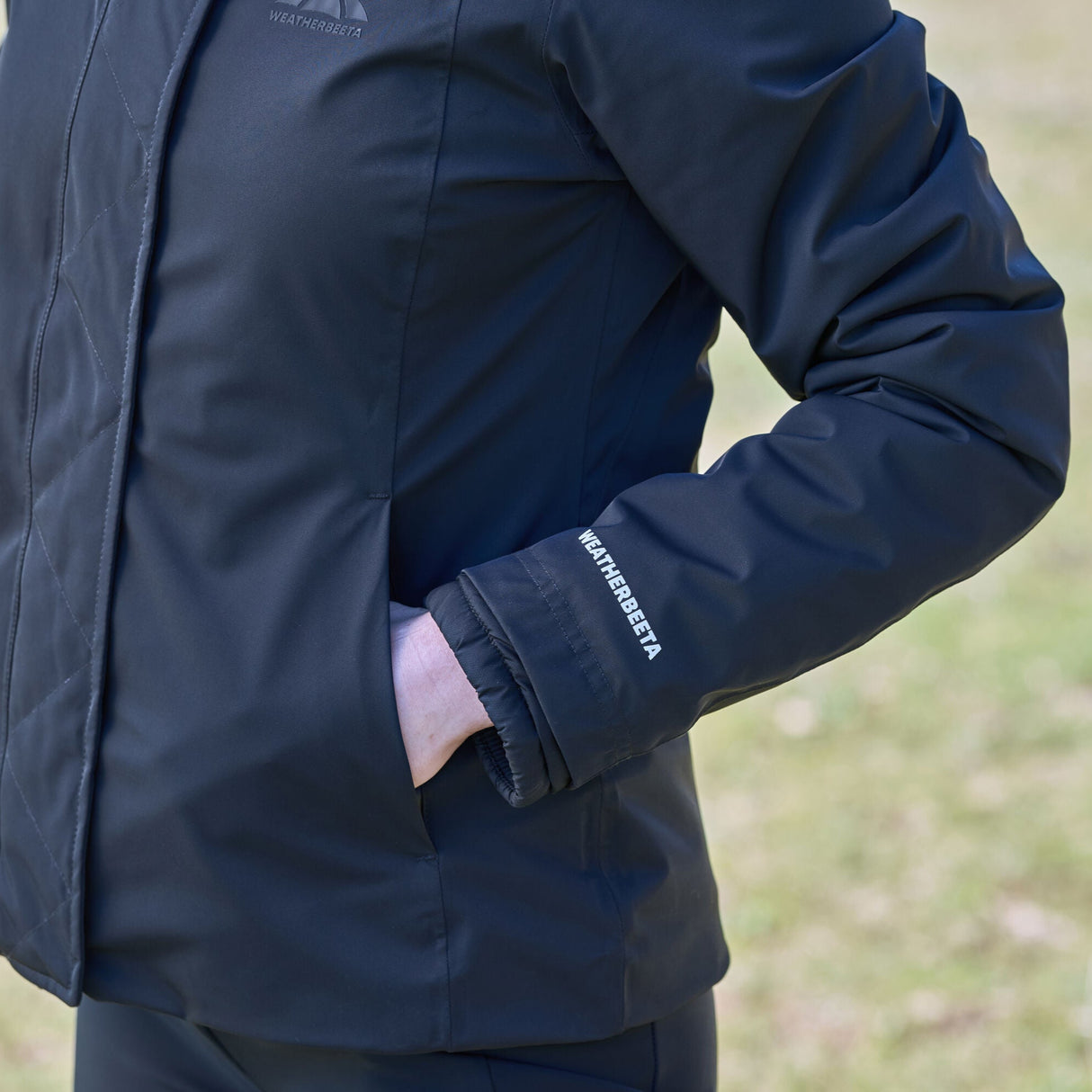 Weatherbeeta Ladies Protect Jacket With High Neck #colour_navy