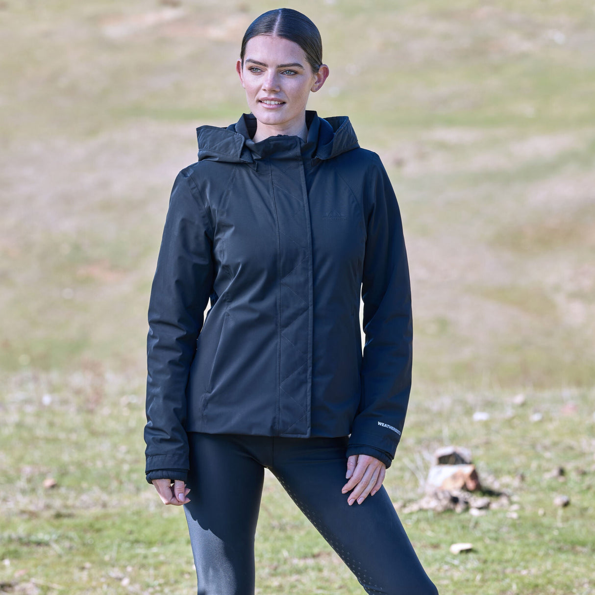 Weatherbeeta Ladies Protect Jacket With High Neck #colour_navy