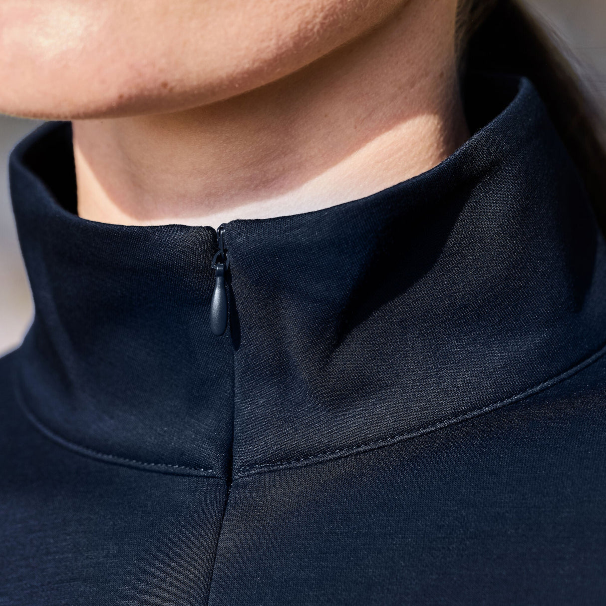 Weatherbeeta Ladies Copper 1/2 Zip Long Sleeve Mid-Layer #colour_navy