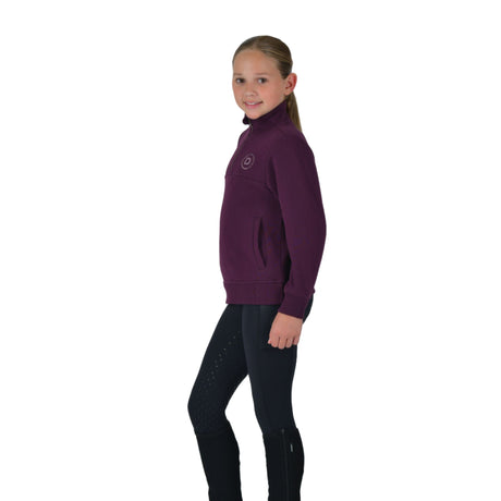 Dublin Children's 1/4 Zip Fleece Pullover #colour_purple-violet