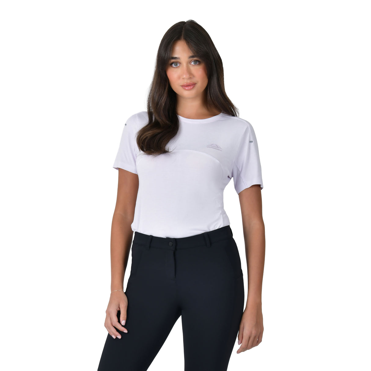 Weatherbeeta Ladies 37.5 Lightweight Performance Short Sleeve Top #colour_lavender-mist-marle