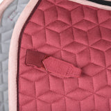 Weatherbeeta Suede Elite Air-Tec Dressage Saddle Pad #colour_winte-plum