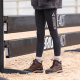 Shires Aubrion Young Rider React Winter Non-Stop Riding Tights #colour_shadow