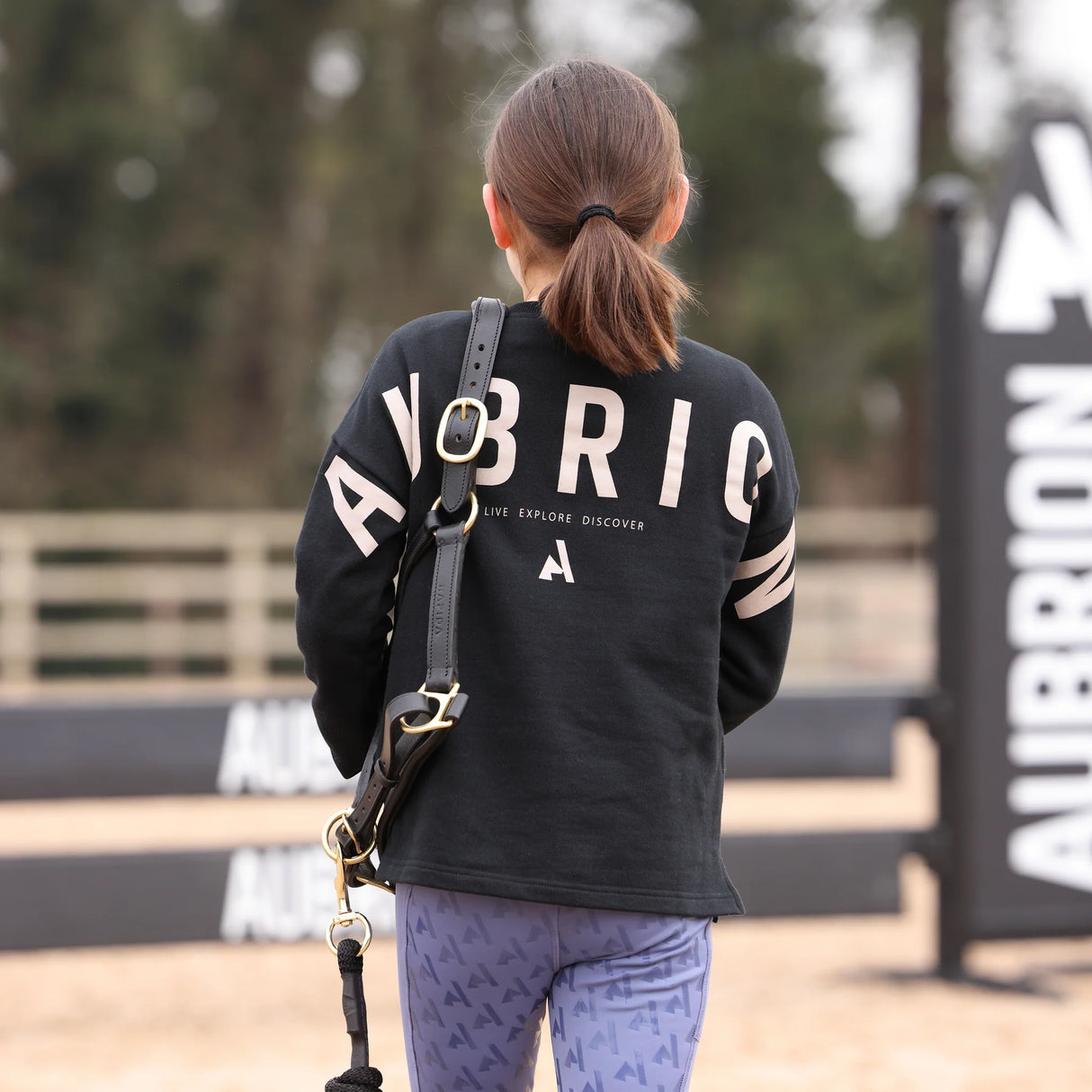 Shires Aubrion Young Rider React Sweatshirt #colour_shadow