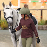 Shires Aubrion Young Rider Team Sweatshirt #colour_umber