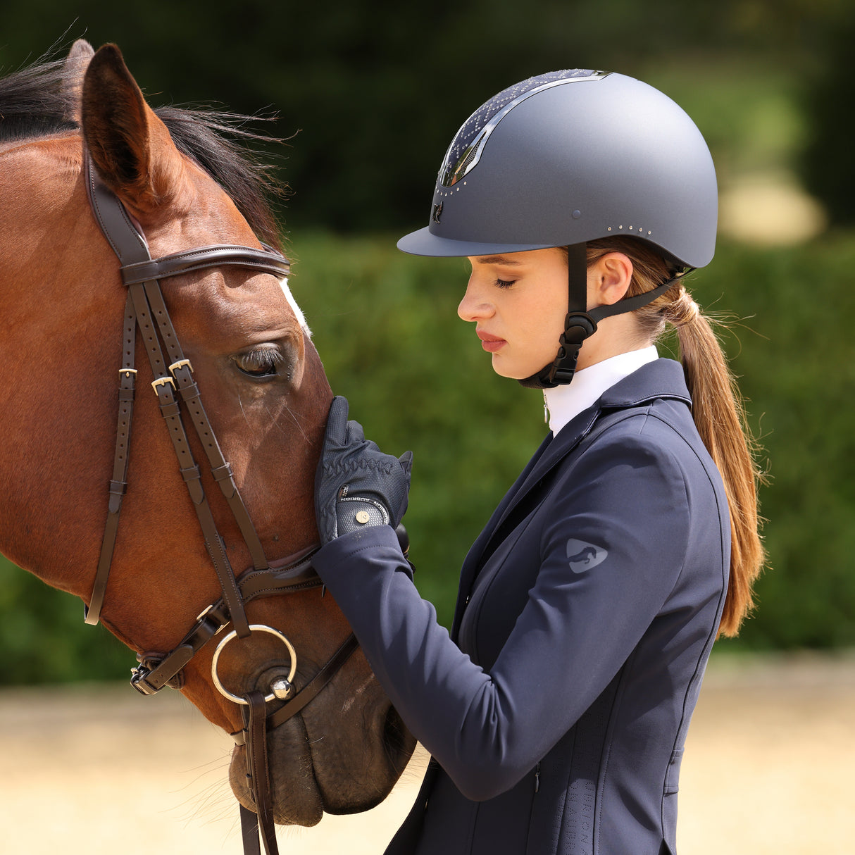 Shires Karben Sonic GXY Riding Hat #colour_blue