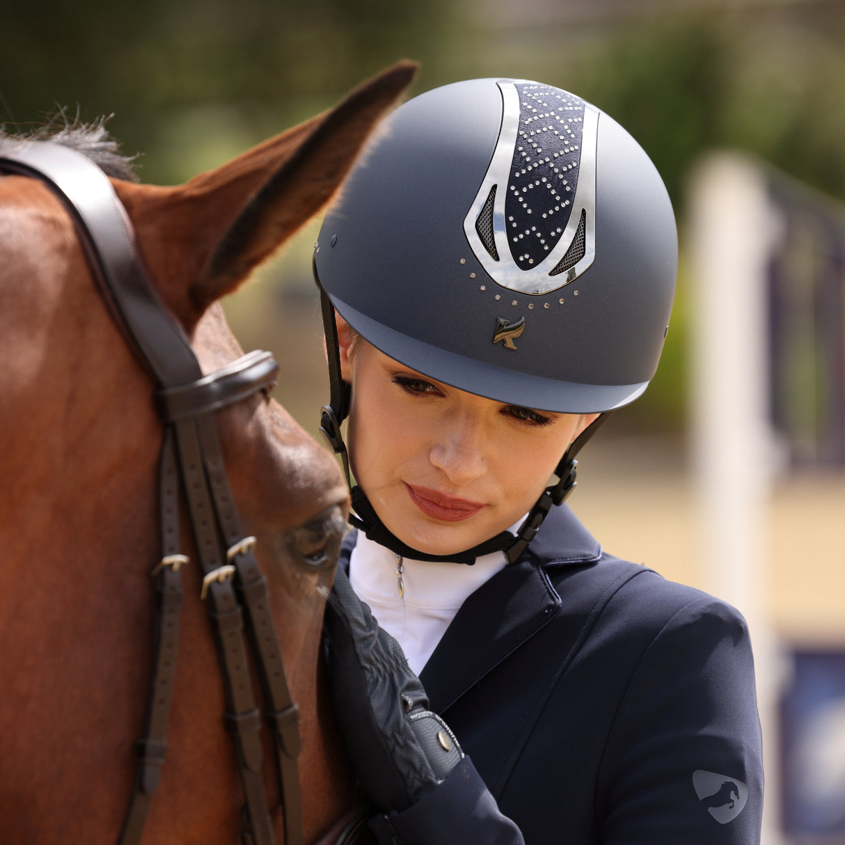 Shires Karben Sonic GXY Riding Hat #colour_blue
