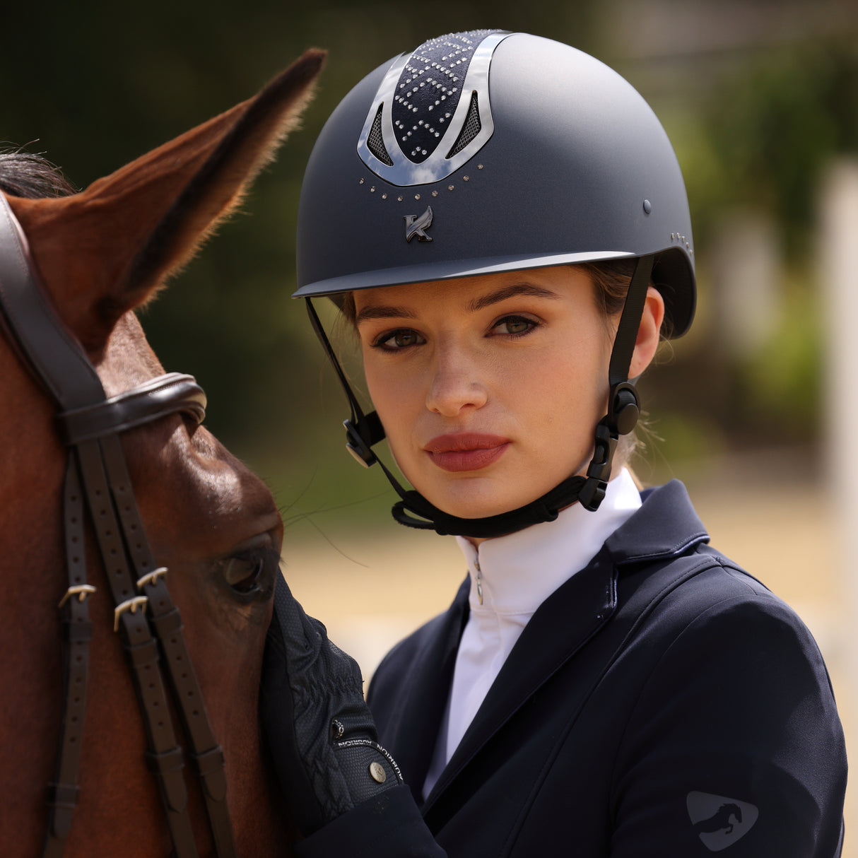 Shires Karben Sonic GXY Riding Hat #colour_blue