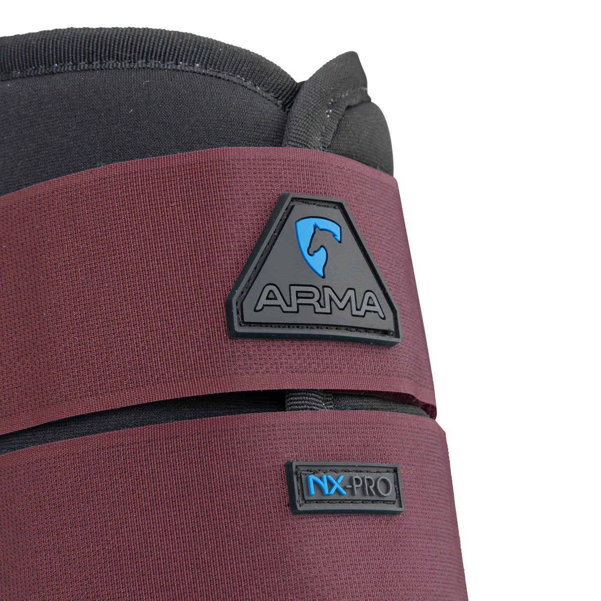 Shires ARMA Contour Pro Brushing Boots #colour_black-cherry