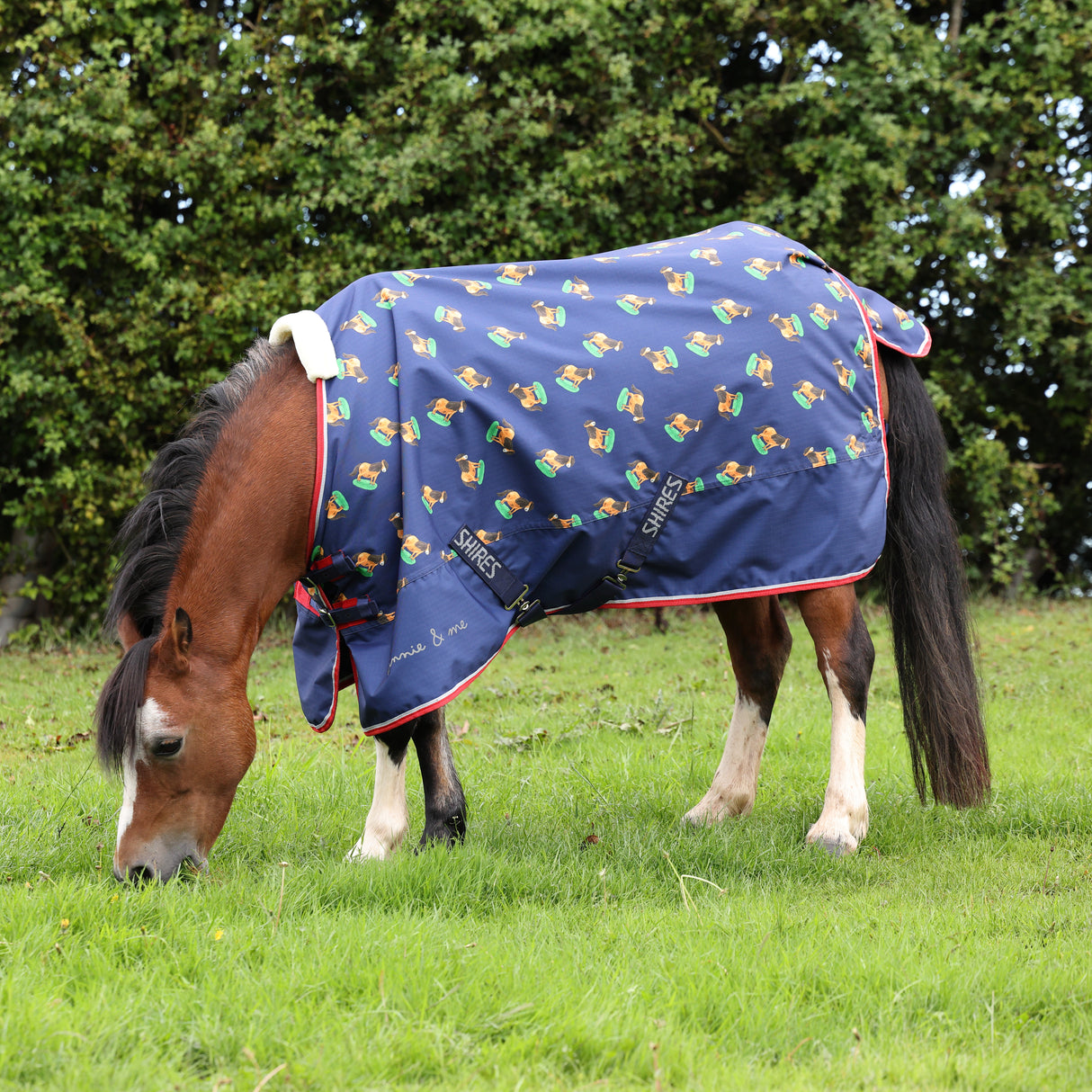 Shires Winnie & Me Lite Turnout Rug #colour_navy