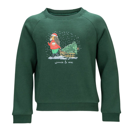 Shires Winnie & Me Children's Festive Sweatshirt #colour_green