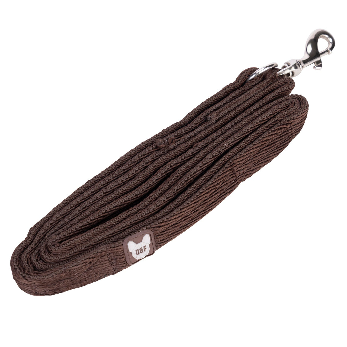 Shires Digby & Fox Cushion Web Lead #colour_brown