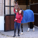 Shires Deluxe Fleece Show Rug #colour_navy