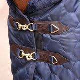 Shires Deluxe Quilted Rug #colour_navy