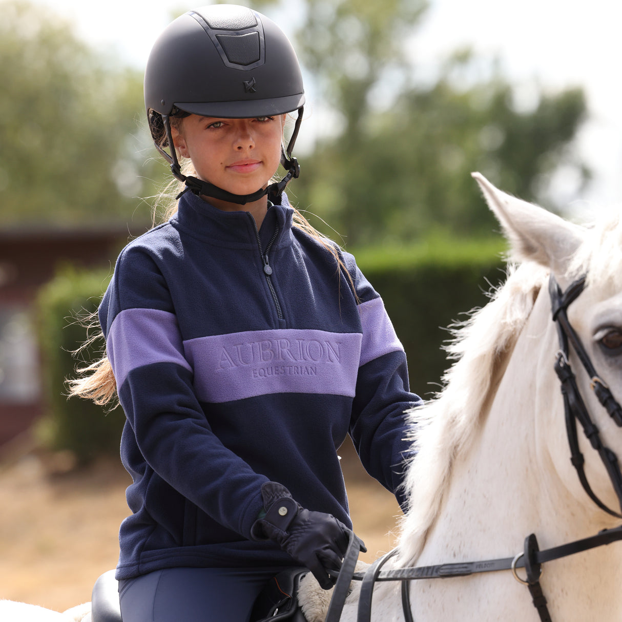 Shires Aubrion Equestrian Quarter Zip Fleece - Young Rider