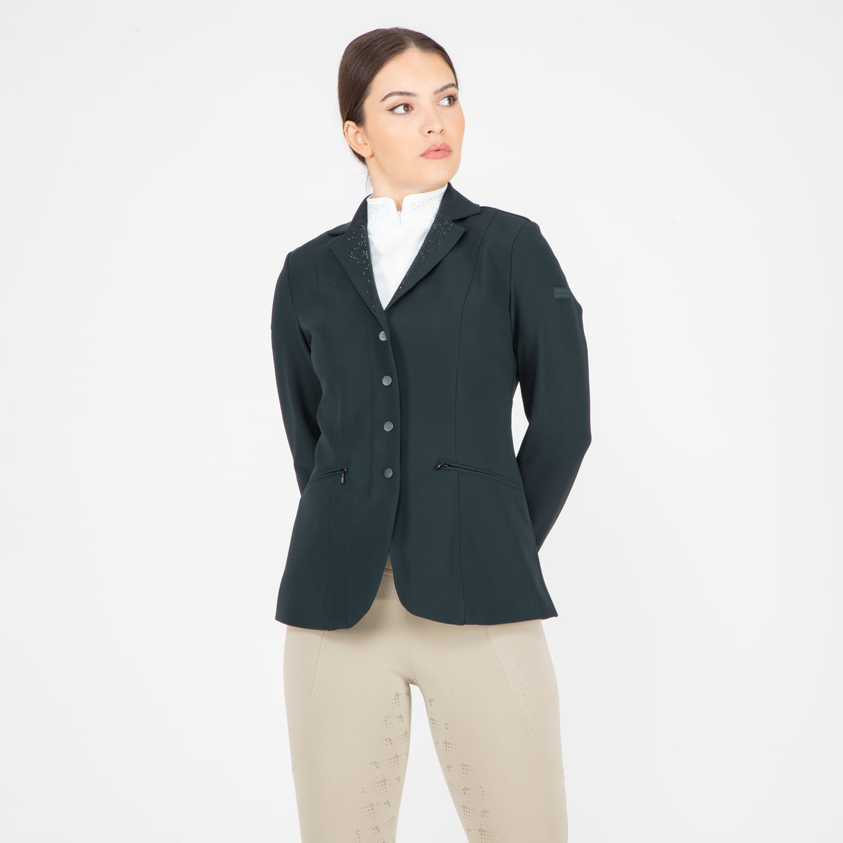 Shires Aubrion Ladies Optima-GX Show Jacket #colour_black