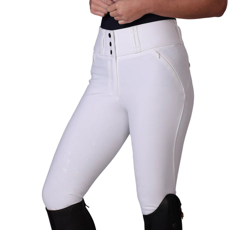 Shires Aubrion Optima MX Breeches #colour_white