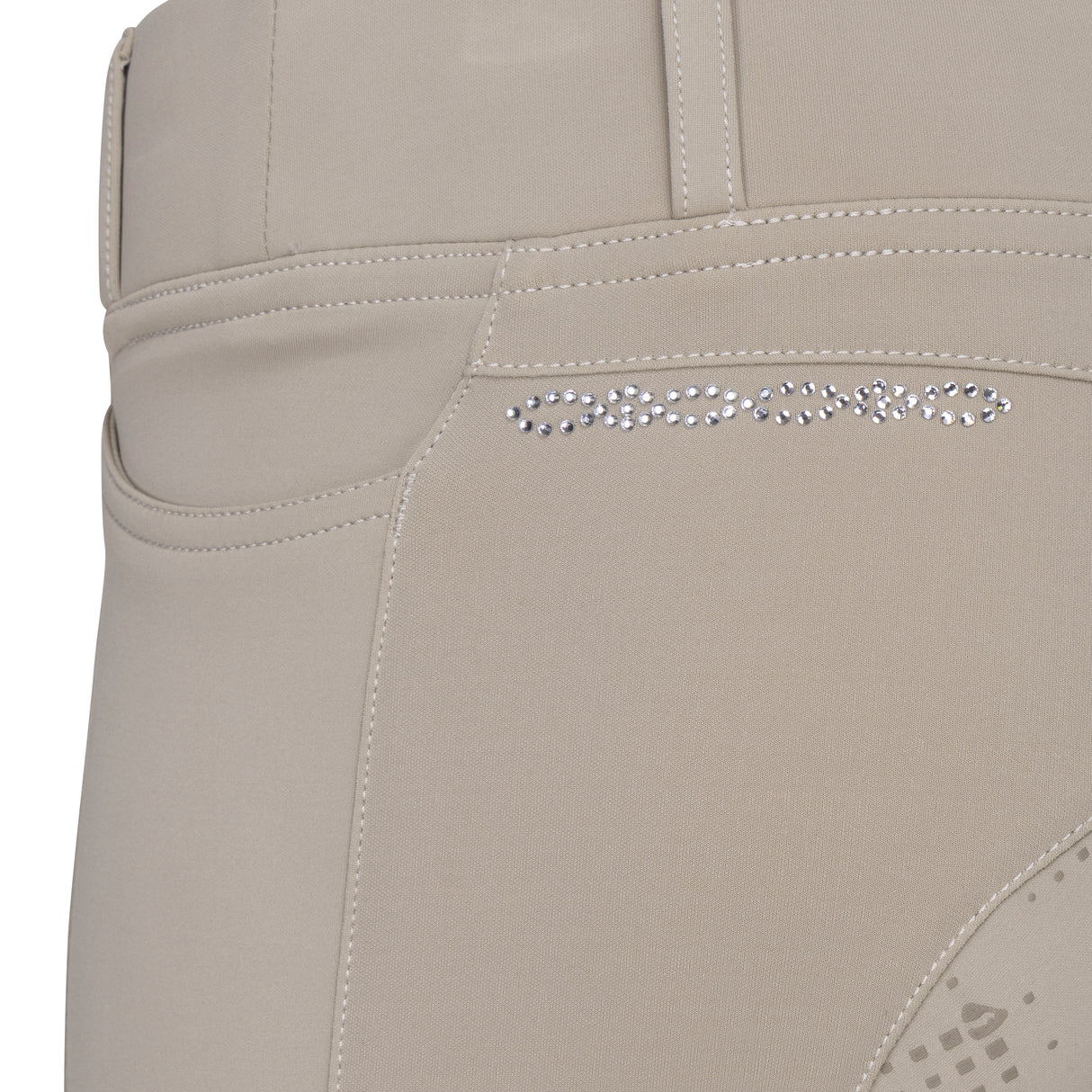 Shires Aubrion Optima LX Riding Tights - Young Rider #colour_beige