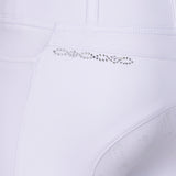 Shires Aubrion Optima LX Riding Tights - Young Rider #colour_white