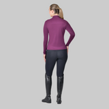 Dublin Ladies Breathable Long Sleeve Riding Top #colour_purple-violet