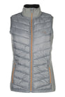 HKM Women's Jersey/Nylon Vest -Basel- Style #colour_grey-rose-gold