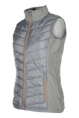 HKM Women's Jersey/Nylon Vest -Basel- Style #colour_grey-rose-gold