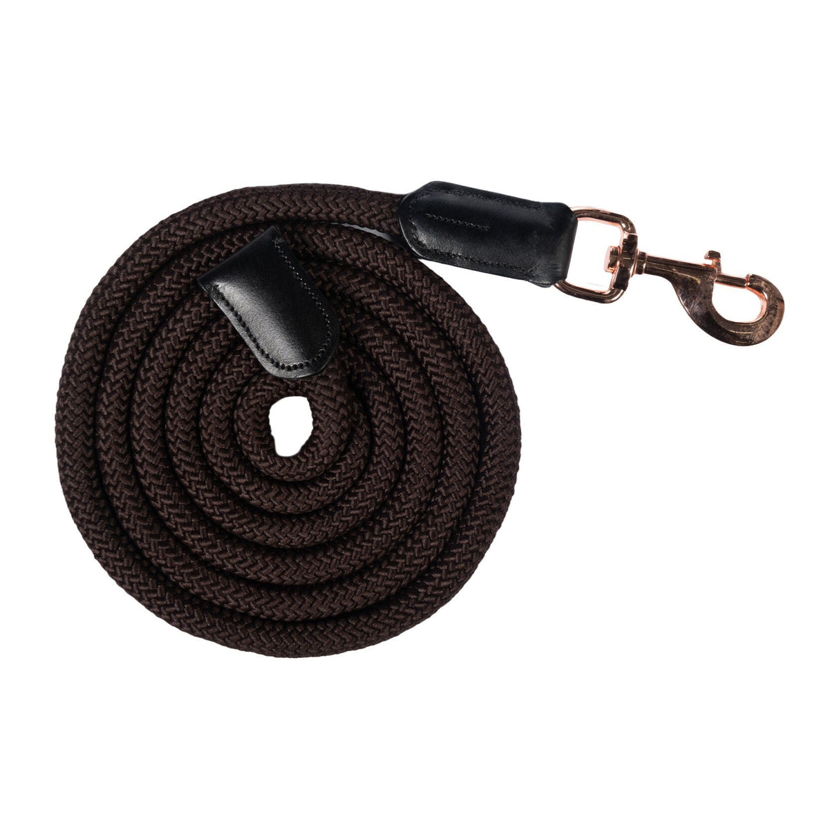 HKM Snap Hook Lead Rope -Rosegold Glamour- #colour_brown-rose-gold