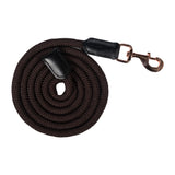 HKM Snap Hook Lead Rope -Rosegold Glamour- #colour_brown-rose-gold