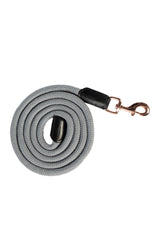 HKM Rosegold Glamour Style Lead Rope With Snap Hook #colour_grey-rose-gold