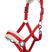 HKM Head Collar -Bischofshofen- with Plush Padding #colour_red