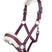 HKM Head Collar -Bischofshofen- with Plush Padding #colour_wine-red