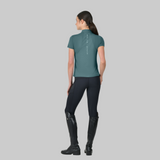 Dublin Ladies 1/4 Zip Breathable Short Sleeve Top #colour_washed-teal