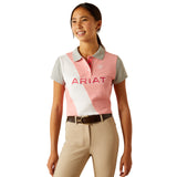 Ariat Youth Taryn Polo Shirt #colour_flamingo-pink