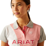 Ariat Youth Taryn Polo Shirt #colour_flamingo-pink