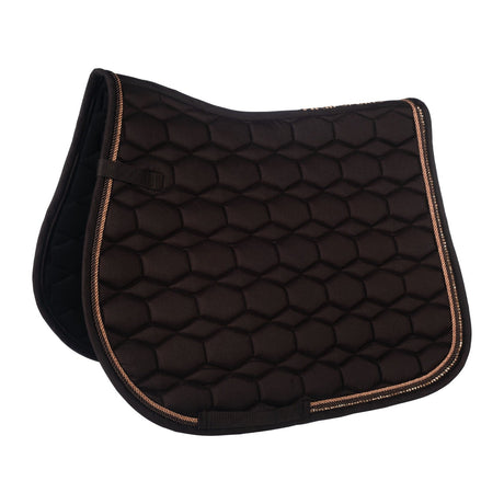 HKM Saddle Cloth -Rosegold Glamour- Style #coour_brown-rose-gold