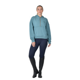 Dublin Ladies 1/4 Zip Hooded Fleece Pullover #colour_washed-teal