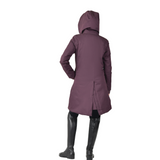 Weatherbeeta Ladies All Purpose Waterproof Longline Equestrian Jacket #colour_mulberry