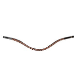 HKM Browband -Rosegold Glamour- Style #colour_brown-rose-gold