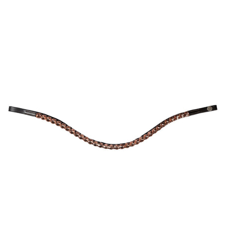 HKM Browband -Rosegold Glamour- Style #colour_brown-rose-gold