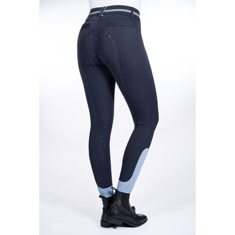 HKM Riding breeches -Bloomsbury- silicone full seat #colour_deep-blue