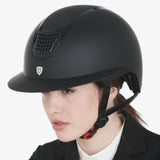 Equestro Ultra-Light Helmet In Resistant Matte Plastic #colour_black