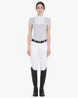 Equestro Women's Short-Sleeved Slim Fit Competition Polo Shirt