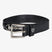 Equestro Leather Belt With Snaffle Bits And Rhinestones #colour_black-silver