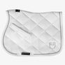 Equestro Pony Jumping Saddle Pad In Cotton With Logo #colour_white