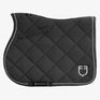 Equestro Pony Jumping Saddle Pad In Cotton With Logo #colour_grey