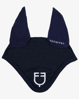 Equestro Fly Veil In Cotton With Central Logo #colour_blue