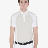 Equestro Men's Slim Fit Competition Polo Shirt Four Buttons