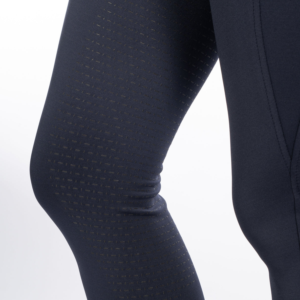HKM Ladies Silicone Full Seat Riding Leggings -Isabella- #colour_deep-blue