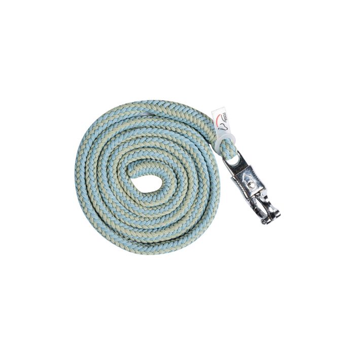 HKM Lead Rope -Catherine- With Panic Hook #colour_green-midblue